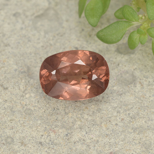 Rosado medio Granate Malaya Gema - 1ct Corte en Forma Cojín (ID: 498572)