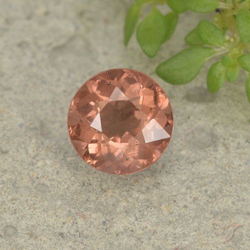 Deep Pink Malaya Garnet Gem - 1.3ct Round Facet (ID: 498573)