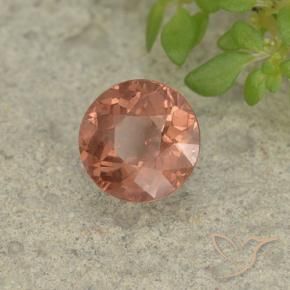 1.29 ct Pink Malaya Garnet Stone, Natural Malaya Garnet in Round Facet Shape for Sale