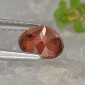 Malaya Garnet Gemstone in 6.5 mm (calibrated) Size for Sale, Malaya Garnet Stone in Orange Pink Color