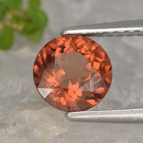 1.41 ct Pink Malaya Garnet Stone, Natural Malaya Garnet in Round Facet Shape for Sale