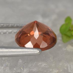 Malaya Garnet Gemstone in 6.5 mm (calibrated) Size for Sale, Malaya Garnet Stone in Orange Pink Color