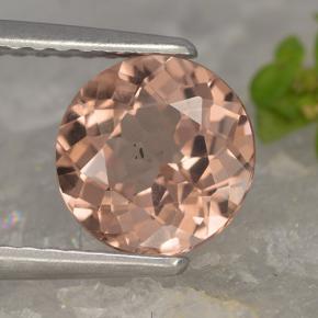 1.74 ct Pink Malaya Garnet Gemstone, Malaya Garnet Gem in Round Facet Shape for Sale.