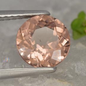 1.74 ct Pink Malaya Garnet Stone, Natural Malaya Garnet in Round Facet Shape for Sale
