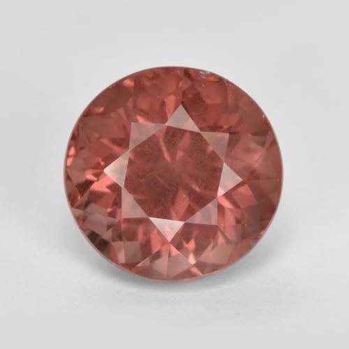 Medium Pink Malaya Garnet Gem - 3.4ct Round Facet (ID: 498585)