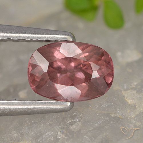 0.62ct Natural Deep Pink Malaya Garnet, Cushion, VS