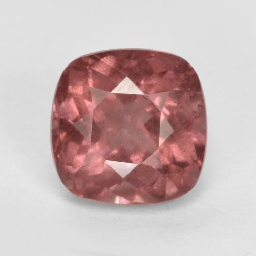 Rosado rosa intenso Granate Malaya Gema - 0.8ct Corte en Forma Cojín (ID: 498592)