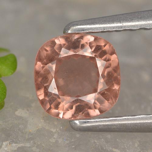 Rose pamplemousse Grenat Malaya gemme - 0.7ct Coussin-coupe (ID: 498596)