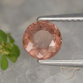 1.10 ct Pink Malaya Garnet Stone, Natural Malaya Garnet in Round Facet Shape for Sale