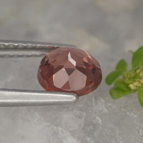 Malaya Garnet Gemstone in 6 mm (calibrated) Size for Sale, Malaya Garnet Stone in Orange Pink Color
