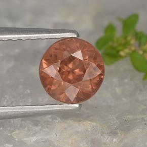 1.04 ct Pink Malaya Garnet Gemstone, Malaya Garnet Gem in Round Facet Shape for Sale.
