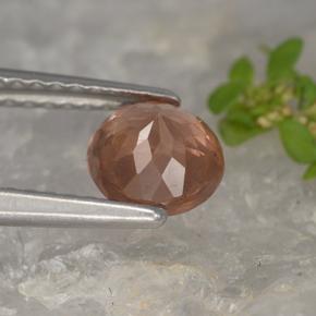 Malaya Garnet Gemstone in 6 mm (calibrated) Size for Sale, Malaya Garnet Stone in Orange Pink Color