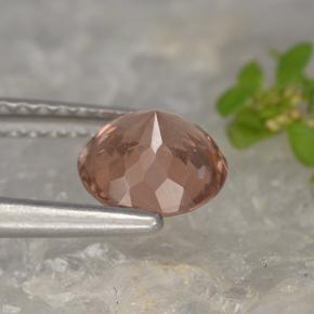 Malaya Garnet Gemstone in 6.5 mm (calibrated) Size for Sale, Malaya Garnet Stone in Medium Pink Color