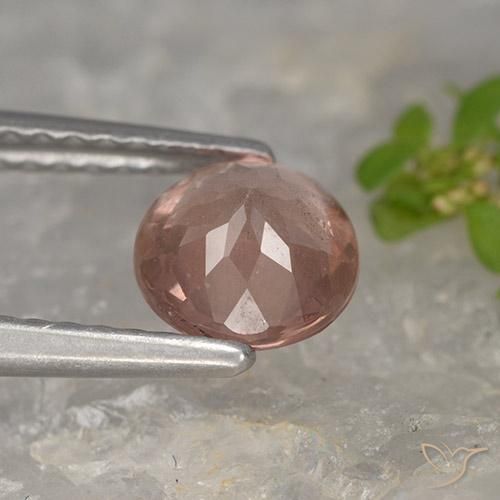 Malaya Garnet Gemstone in 6 mm (calibrated) Size for Sale, Malaya Garnet Stone in Orangish Pink Color