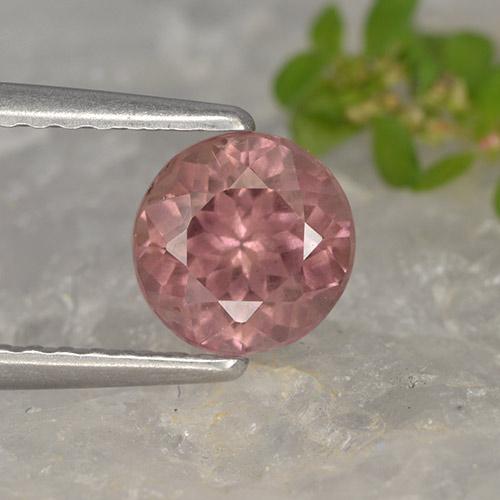 Rose Pink Malaya Garnet Gem - 1.1ct Round Facet (ID: 498604)