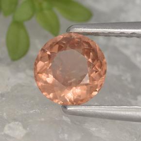 0.70 ct Pink Malaya Garnet Stone, Natural Malaya Garnet in Round Facet Shape for Sale