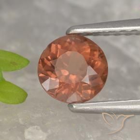 0.83 ct Pink Malaya Garnet Stone, Natural Malaya Garnet in Round Facet Shape for Sale