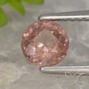 0.84 ct Pink Malaya Garnet Stone, Natural Malaya Garnet in Round Facet Shape for Sale