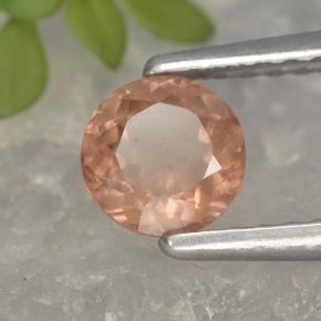 0.61 ct Pink Malaya Garnet Stone, Natural Malaya Garnet in Round Facet Shape for Sale