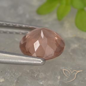 Malaya Garnet Gemstone in 6 mm (calibrated) Size for Sale, Malaya Garnet Stone in Medium Pink Color