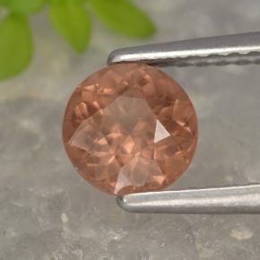 0.98 ct Pink Malaya Garnet Stone, Natural Malaya Garnet in Round Facet Shape for Sale