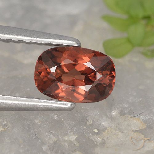 0.72ct Natural Deep Crimson Red Malaya Garnet, Cushion, VVS-VS