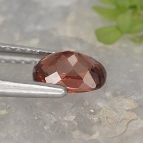 Malaya Garnet Gemstone in 6.1 x 4.2 mm Size for Sale, Malaya Garnet Stone in Deep Crimson Red Color