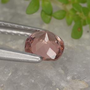 Malaya Garnet Gemstone in 4.9 x 4.9 mm Size for Sale, Malaya Garnet Stone in Orange Pink Color