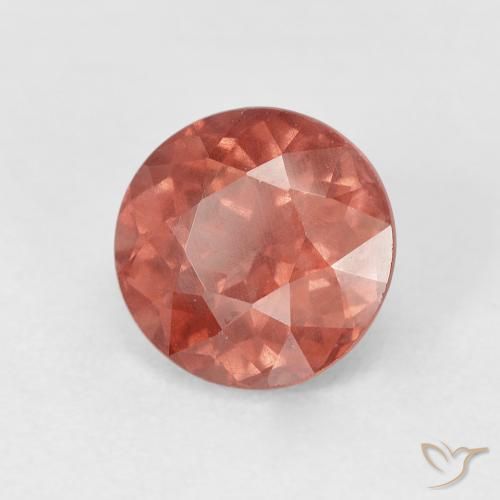 1.86 ct Pink Malaya Garnet Stone, Natural Malaya Garnet in Round Facet Shape for Sale