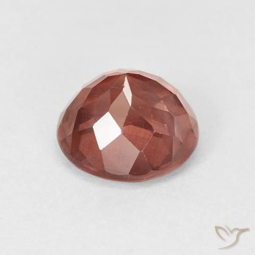 Malaya Garnet Gemstone in 7 mm (calibrated) Size for Sale, Malaya Garnet Stone in Reddish Pink Color