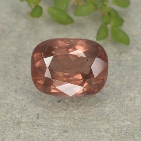 2ct Cushion-Cut Orange Pink Malaya Garnet Gem for sale 2ct Cushion-Cut Orange Pink Malaya Garnet Gem (ID: 498827)
