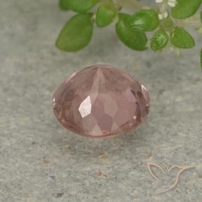 Malaya Garnet Gemstone in 5.2 mm Size for Sale, Malaya Garnet Stone in Medium Pink Color