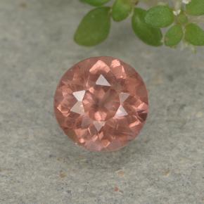 0.58 ct Pink Malaya Garnet Gemstone, Malaya Garnet Gem in Round Facet Shape for Sale.