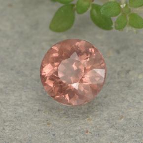 0.58 ct Pink Malaya Garnet Stone, Natural Malaya Garnet in Round Facet Shape for Sale