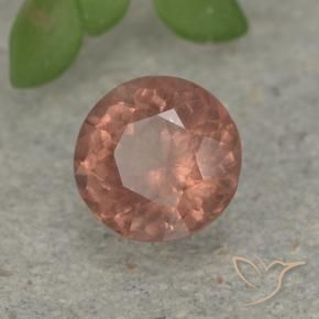 0.81 ct Pink Malaya Garnet Stone, Natural Malaya Garnet in Round Facet Shape for Sale