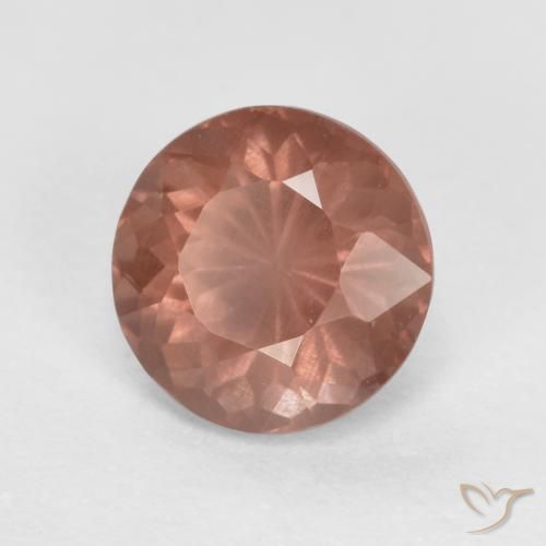 0.68 ct Pink Malaya Garnet Stone, Natural Malaya Garnet in Round Facet Shape for Sale