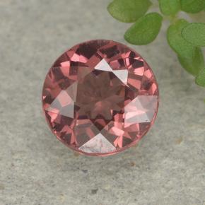 0.99 ct Pink Malaya Garnet Gemstone, Malaya Garnet Gem in Round Facet Shape for Sale.
