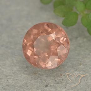 0.86 ct Pink Malaya Garnet Stone, Natural Malaya Garnet in Round Facet Shape for Sale