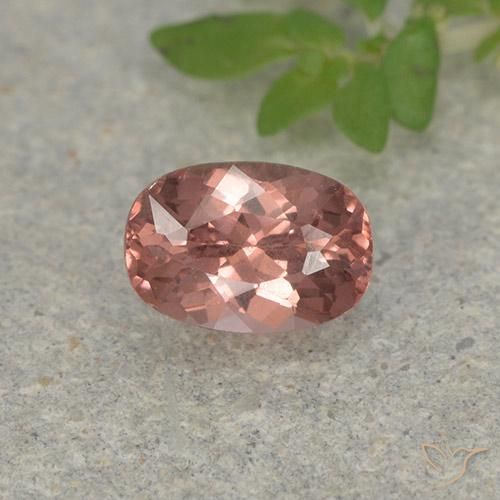 0,7ct Taglio a cuscino rosa Granato Malaya dalla Tanzania, Dimension 6,1 x 4,2mm, Natural non trattati Gemstone, VS Clarity, 1 piece Granato Malaya in Rosa rossastro terroso Color, Mohs Hardness of 7 - 7,5 adatto per gioielli da indossare ogni giorno, Photo A