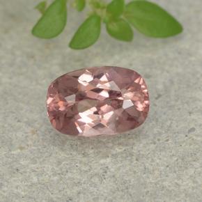 Rosado claro medio Granate Malaya Gema - 0.7ct Corte en Forma Cojín (ID: 498931)