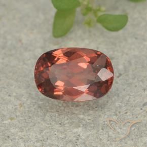 0.78 ct Red Malaya Garnet Stone, Natural Malaya Garnet in Cushion-Cut Shape for Sale