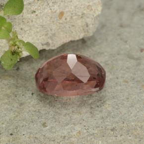 Malaya Garnet Gemstone in 6 x 4.2 mm Size for Sale, Malaya Garnet Stone in Orange Pink Color
