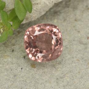 Light Rosewood Pink Malaya Garnet Gem - 0.8ct Cushion-Cut (ID: 499027)