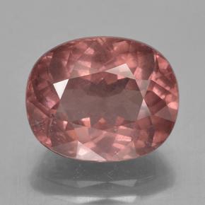 Dark Pink Malaya Garnet Gem - 6.6ct Oval Facet (ID: 499886)