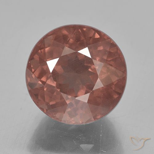 Burgundy Pink Malaya-Granat Edelstein - 7ct Rund Facettenschliff (ID: 499887)