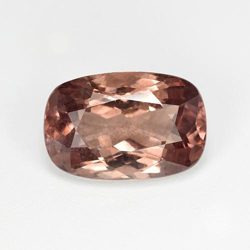 13.9 x 9.2mm Cushion Brown Malaya Garnet from Tanzania, Weight of 6.87ct, Natural untreated Gemstone in VS Clarity, 1pc Cushion-cut Malaya Garnet - Color: Light Cinnamon Brown, Mohs Hardness of 7 - 7.5 suitable for daily wear jewelry, Photo A