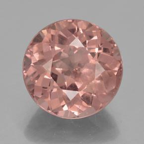 5.52 ct Pink Malaya Garnet Gemstone, Malaya Garnet Gem in Round Facet Shape for Sale.