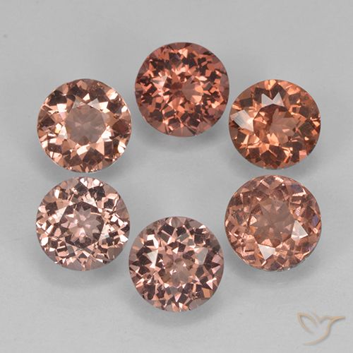 3.88 ct Red Malaya Garnet, 5.3 mm Round Cut From Tanzania, Photo A