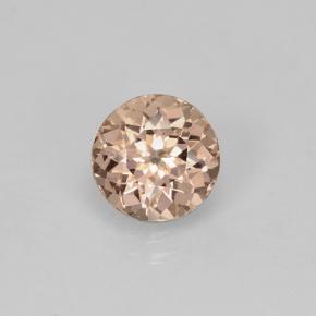 1.44 ct Yellow Malaya Garnet Gemstone, Malaya Garnet Gem in Round Facet Shape for Sale.