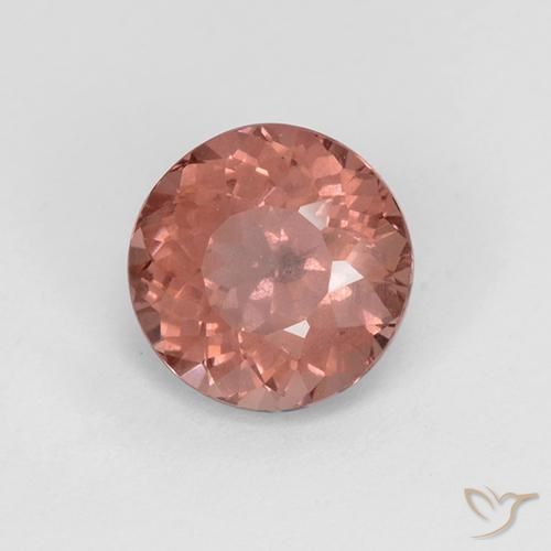 1.75 ct Pink Malaya Garnet Stone, Natural Malaya Garnet in Round Facet Shape for Sale